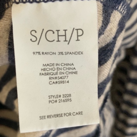 CAbi Stripe Knit Tee Tunic Top - Picture 5 of 7